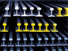 DIN536 trilho de aço padrão A55/A65/A75/A100/A120 para o material Railway