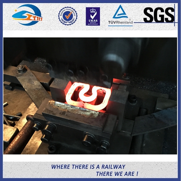 O trilho elástico do dorminhoco concreto do trilho de SKL 12 grampeia com pintura da cor